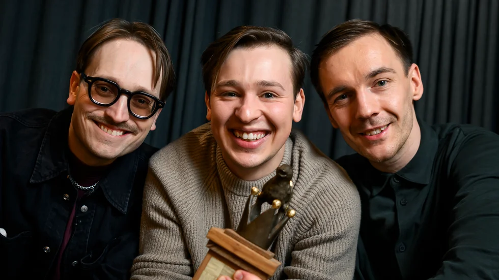 KAJ med Axel Åhman, Jakob Norrgård och Kevin Holmström. Arkivbild.