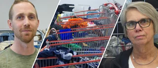 Secondhand-jätten i Boden får in fler smutsiga textilier