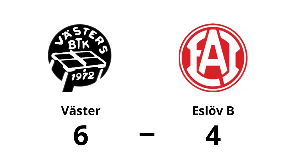 Väster vann mot Eslövs PK B