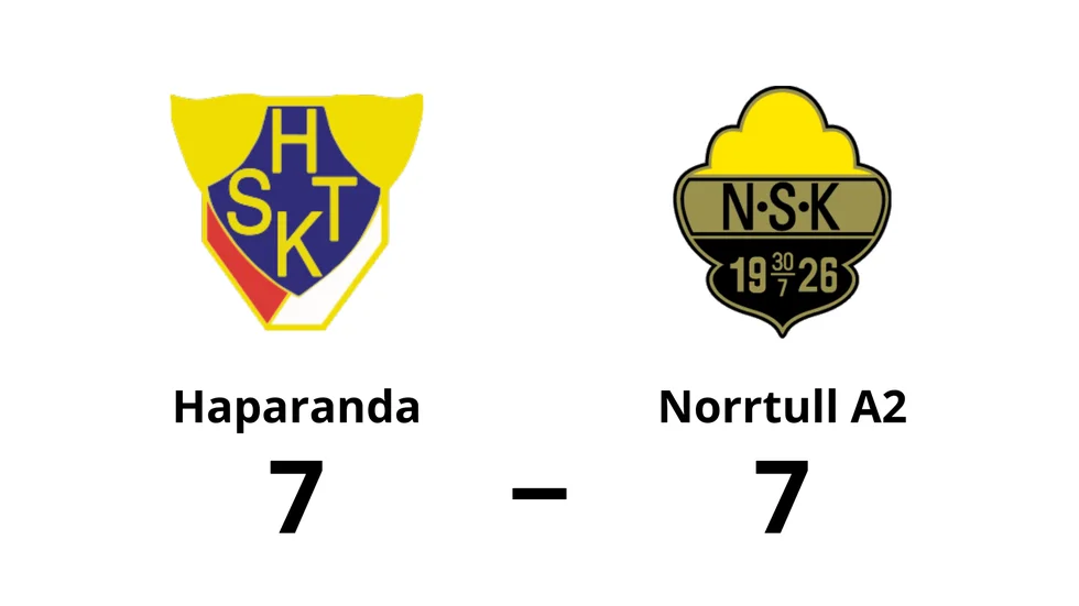Haparanda SKT spelade lika mot Norrtulls SK A2