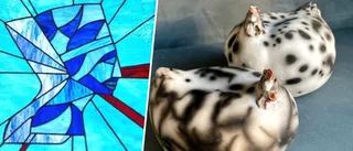 Stolta höns och dramatiskt glas visas på Galleri Upsala
