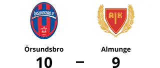 Revansch när Örsundsbro besegrade Almunge