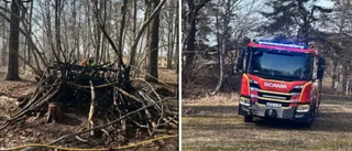 Barn misstänks ha anlagt skogsbrand