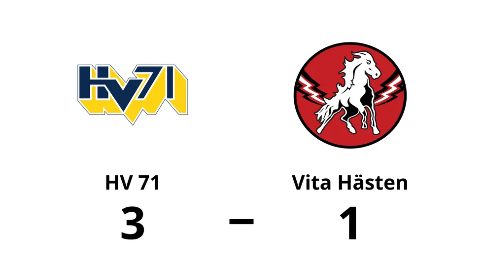 HV 71 vann mot HC Vita Hästen