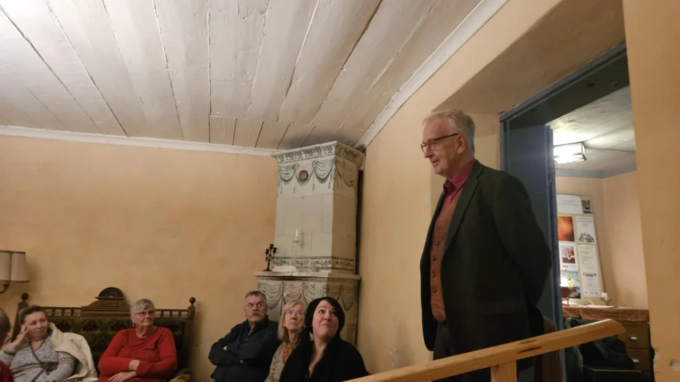 Bertil Thorslund berättade för medlemmarna om Tobias Lang som bodde och verkade i området.