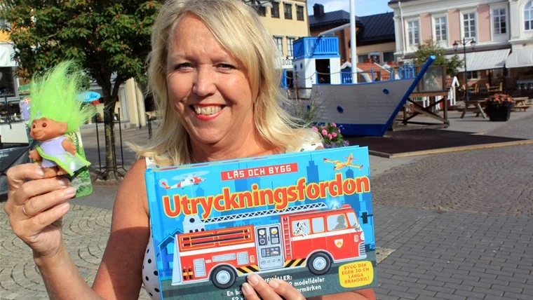 Årets Vimmerbybo Carita Thörn i sitt rätta element. "Jag brinner för Barnens Stora Dag"