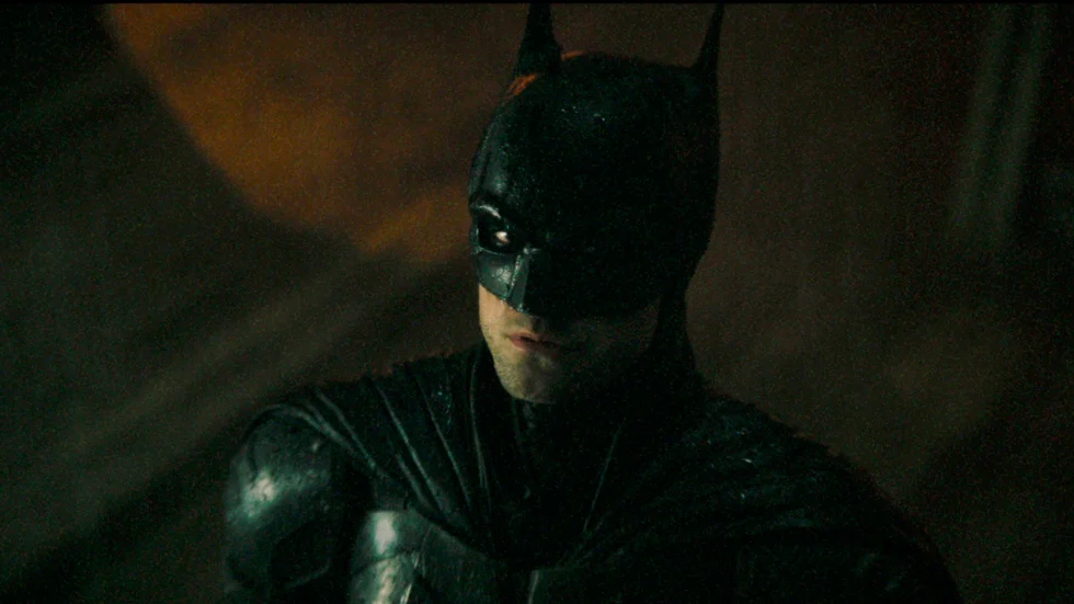 Robert Pattinson i huvudrollen som Bruce Wayne och Batman i "The Batman". Pressbild.