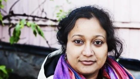 Suranjana Ghosh spelar tabla på Bistro Hijazz.