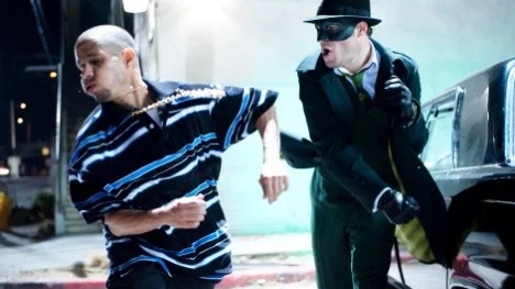 Seth Rogen, till höger, i Green Hornet.