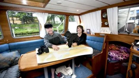 Marie Westerlund och Pelle Blom som ska ut på värlsseglats.