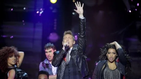 LULEÅ 20110205 Danny uppträder med "In the club" vid Melodifestivalens deltävling 1 i Coop Arena, Luleå.
Foto: Janerik Henriksson / SCANPIX / Kod 10010