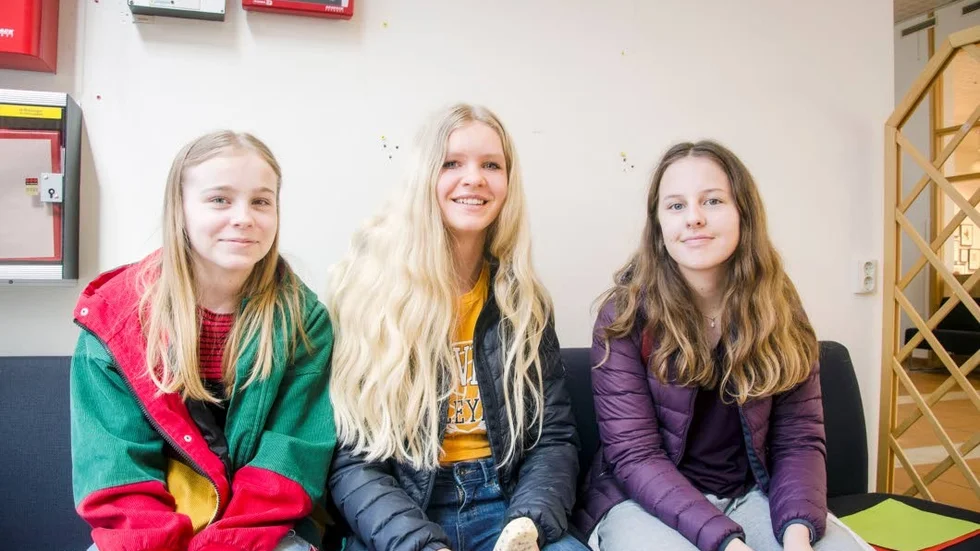 Katja Illarionova, Amanda Wikström och Klara Jönsson var några av alla elever från årskurs 6 och 7.