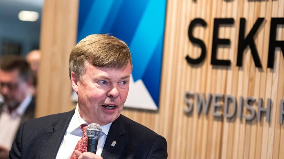 Björn O Nilsson, landshövdning, gav Polarforskningssekretariatets kalla forskning ett varmt välkomnande.