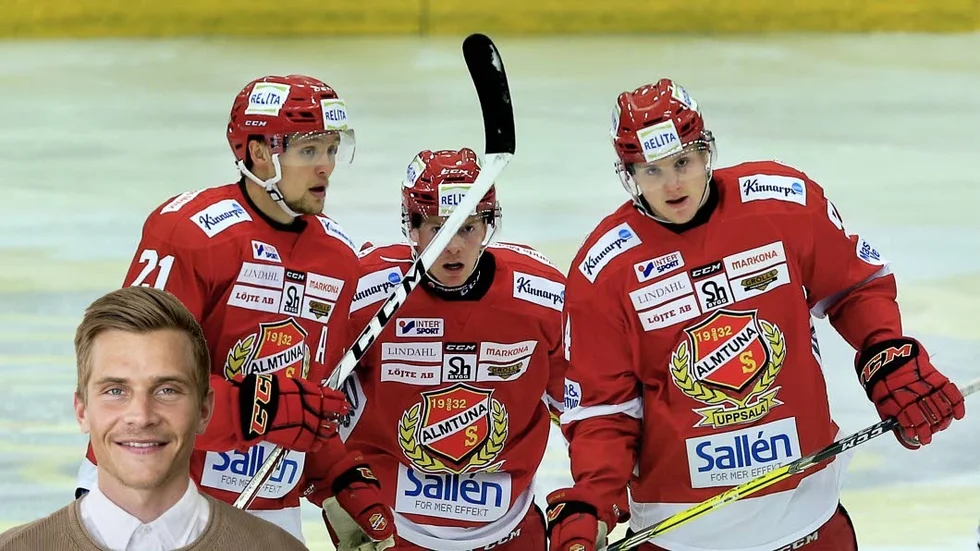 Förlorade stjärnor. Ludwig Blomstrand (till vänster) och Sebastian Hartmann (till höger)  bidrog starkt till Almtunas starka målproduktion i fjol. Nu har båda lämnat för SHL – precis som lagets två poängbästa spelare. (Bilden är ett montage)