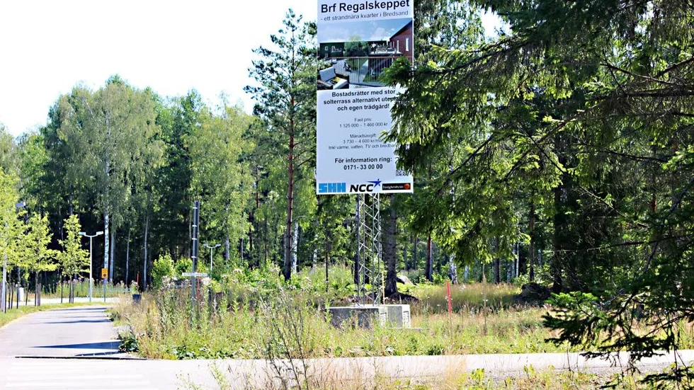 Framtidsområde. Bredsand är ett av de områden där kommunen vill se en fortsatt bostadsutveckling