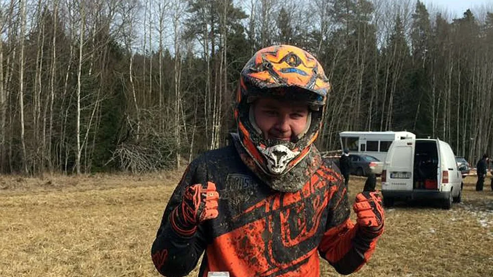 Vinnare. Lukas Wärn tog hem Ungdom 125 i Östra Open.