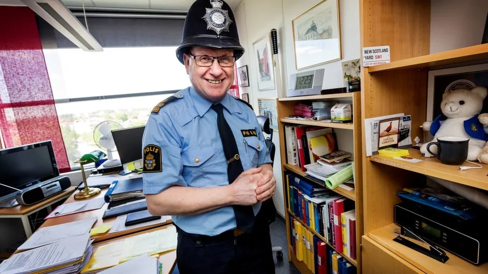 Gåva. Christer Nordström var på plats i London under terrordåden 2005. Han rapporterade hem till svenska medier, vilket gjorde att brittiska polisen förärade honom en brittisk polishjälm.