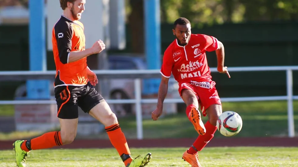 Segermålet. Här gör Mohamed Abdi Moussa mål för EIS.