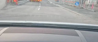 Trafikkaos efter bromiss