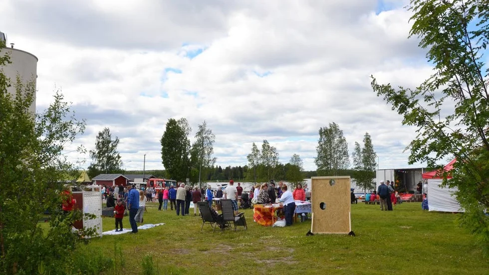 Folkfest på hamnfestivalen.