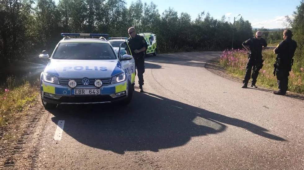 Ett större polispådrag pågår i Idivuoma i Kiruna kommun.