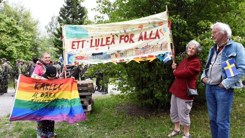 "Ett Luleå för alla" var på plats för att påminna om allas lika värde.