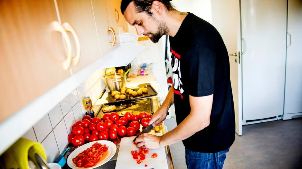3 kilo tomater blir tomatsås.