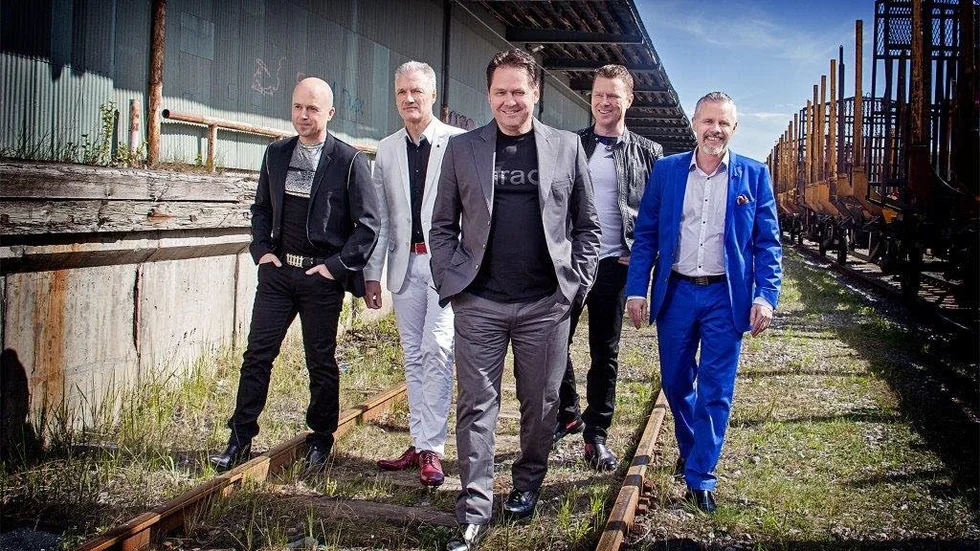 Först ut. Dansbandet Black Jack är först ut att spela i Blackstad i år.
