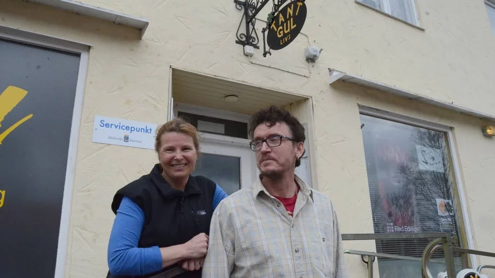 Lanthandlare. Helena och Tomas Sallermo driver företaget ihop, både catering och lanthandel. Nu letar de efter någon som vill ta över.