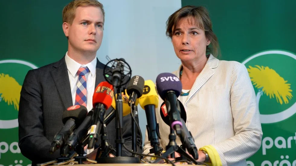 Språkrör. Gustav Fridolin och Isabella Lövin föreslås som nya ledare för Miljöpartiet.