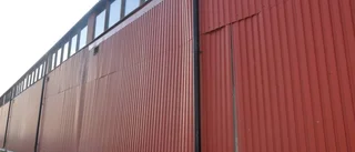 Trasig vägg hos Gamleby Ridklubb