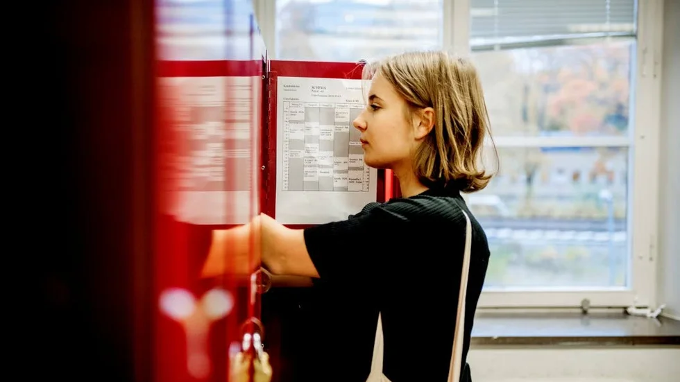 Clara Edström på Katedralskolan.