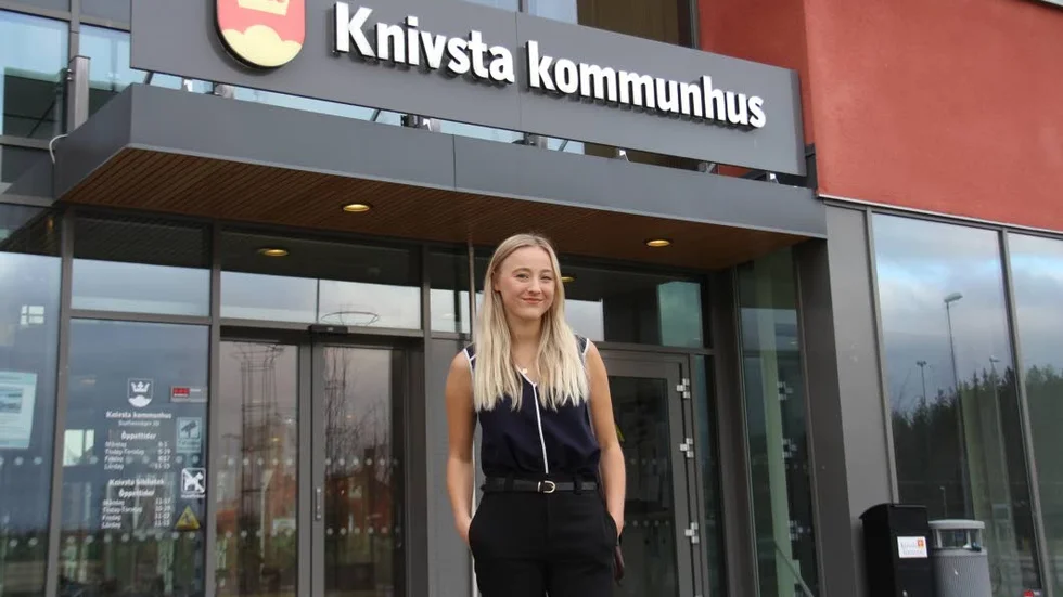 Här i kommunhuset kommer 18-åriga Olivia Bergström att tillbringa många timmar de närmaste fyra åren.