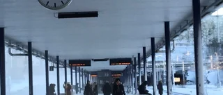 Stora förseningar i tågtrafiken