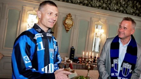 Jan Sjonemark (t h) är mäkta nöjd med tränarförvärvet Magnus Berglund.