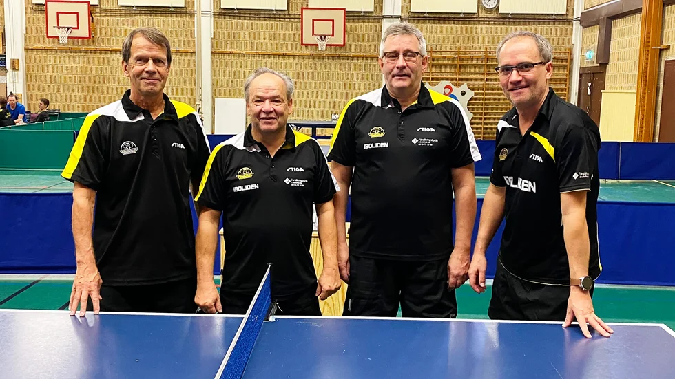 Division II-llaget från vänster: Roger Sundqvist, Ove Johansson, Michael Norqvist och Johan Magnusson.