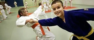 Ingen rädsla på judoträningen
