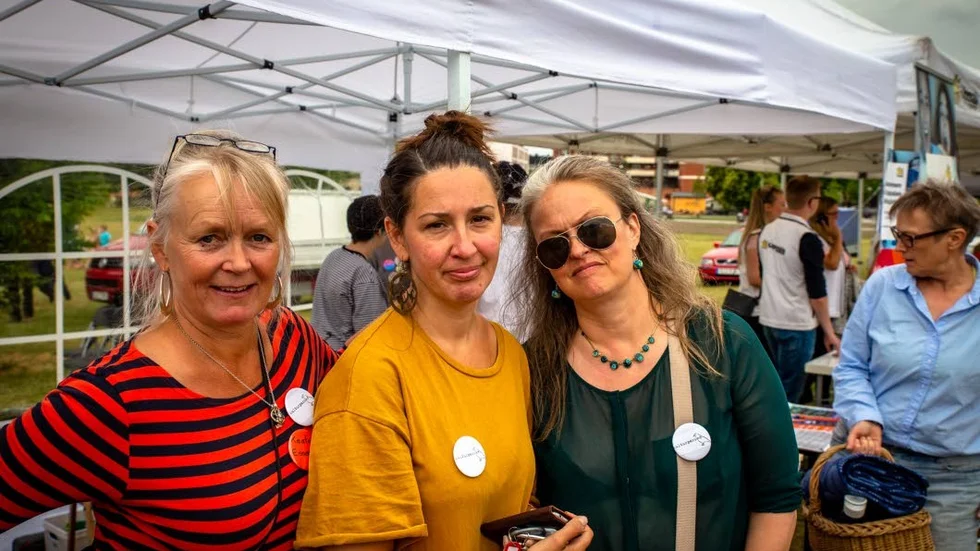 Charlotte Gottfries, Nanna Castillo och Åse Richard från Kulturparken har både planer och visioner för Källparken.