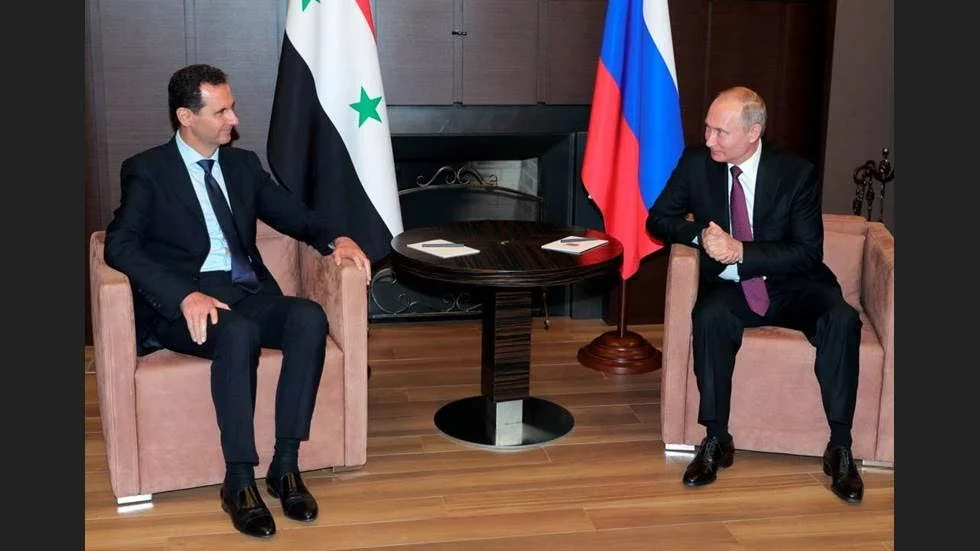 Vanessa Beeley har kallat sitt möte med Basher al Assad för sitt stoltaste ögonblick. Här träffar han Vladimir Putin.