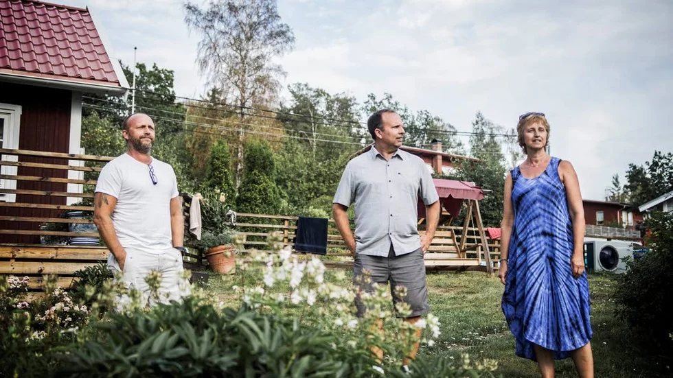 Från vänster: Lars Lavén, Johan Lavén och Anne Lavén.
”Jag är väldigt tacksam för dem. Mina syskon har gett mig hela mitt liv, jag har en fru, barn och en