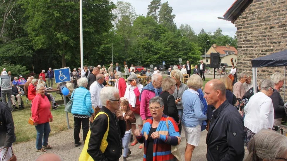 Många ville vara med och fira nationaldagen i Söderfors.