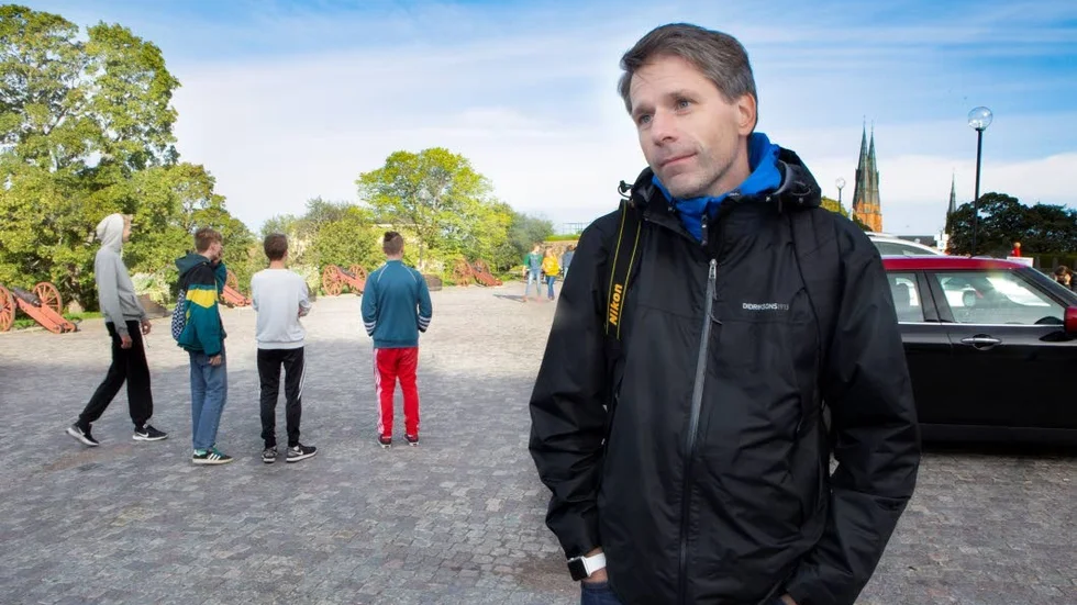 Mattias Wihlgaard från skolidrottsförbundet fanns på plats och berättade om evenemanget.