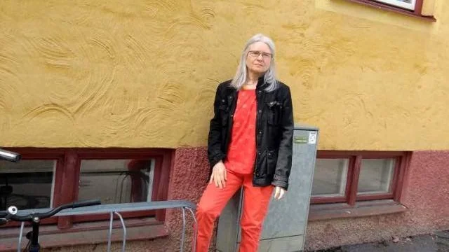 Här brukar Magdolna Selmelius ha sin cykel parkerad.