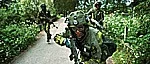 Militären intog industrilokal i Enköping