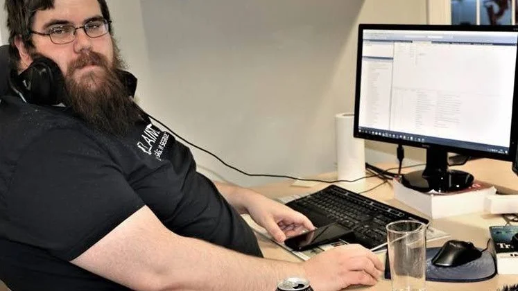 Tomas Lehtonen är en av 10 anställda vid digitala företaget Reclaimit i Piteå.