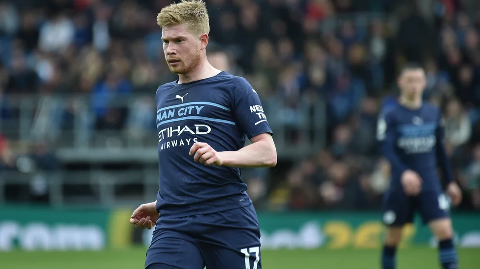 Manchester Citys Kevin De Bruyne gjorde mål segermatchen mot Burnley.