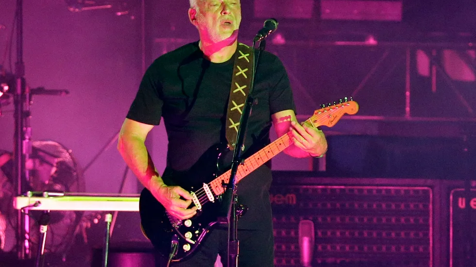 David Gilmour, tidigare gitarrist och frontfigur i Pink Floyd, har valt att plocka bort musik från alla digitala musikleverantörer i Ryssland och Belarus. Arkivbild.