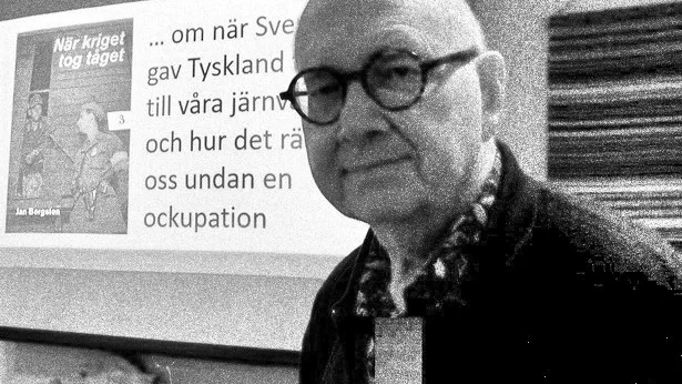 Jan Bergsten berättar om sin bok.