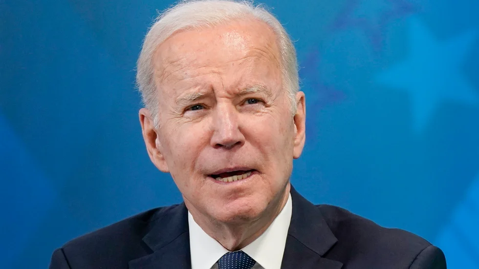 USA:s president Joe Biden får inte åka till Ryssland. Arkivbild.