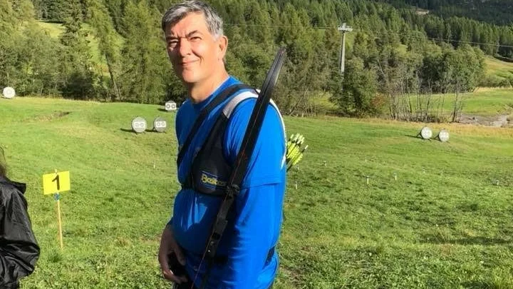 Fredrik Lundmark tog VM-silveri barebow.